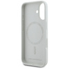 Etui Karl Lagerfeld Silicone Double       Heads And Circle MagSafe do iPhone 16 beżowy