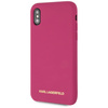 Karl Lagerfeld KLHCPXSLROG iPhone X/Xs hardcase fuksja/fushia Silicone