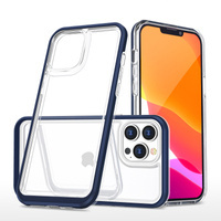 Clear 3in1 etui do iPhone 13 Pro Max żelowy pokrowiec z ramką niebieski