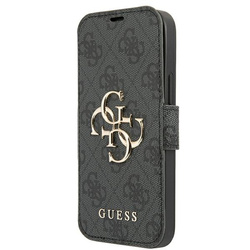 Guess GUBKP13X4GMGGR iPhone 13 Pro Max6,7" szary/grey book 4G Big Metal Logo