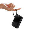 Baseus Qpow power bank 10000mAh wbudowany kabel USB Typu C 22.5W Quick Charge SCP AFC FCP niebieski (PPQD020103)