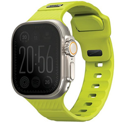 UNIQ pasek Stride Apple Watch Series1/2/3/4/5/6/7/8/9/SE/SE2/Ultra/Ultra 2 42/44/45/49mm FKM Rubber Strap limonkowy/lime green