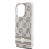 DKNY DKHMP13LHCPTSE iPhone 13 Pro / 136.1" beżowy/beige hardcase IML Checkered Mono Pattern & Printed Stripes MagSafe