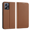 DUX DUCIS SKIN X2 CASE FOR XIAOMI REDMI NOTE 12 5G / POCO X5 5G COVER FLIP WALLET STAND BROWN