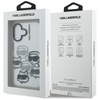 Etui Karl Lagerfeld IML Multi K&C Head   Pattern do iPhone 16 przezroczysty