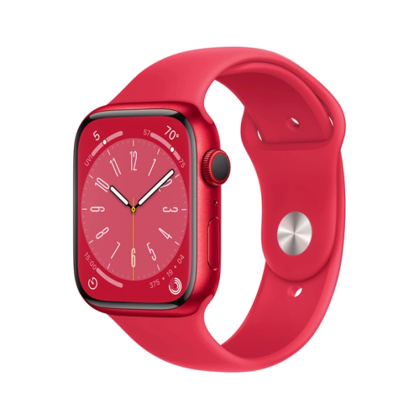 APPLE WATCH SERIES 8 GPS + CELLULAR 45MM (PRODUCT)RED ALUMINIUM CASE WITH (PRODUCT)RED SPORT BAND - REGULAR