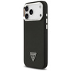 Etui Guess Grained Triangle Logo MagSafe do iPhone 17 Pro Max czarny