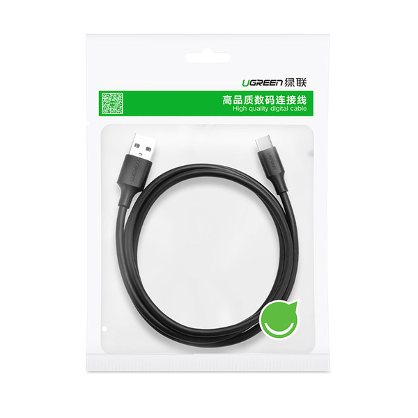 Kabel Ugreen US287 60114 USB-A / USB-C 3A 0.25m - czarny