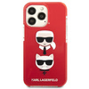 Etui Karl Lagerfeld Karl&Choupette Head na iPhone 13 Pro / iPhone 13 - czerwone