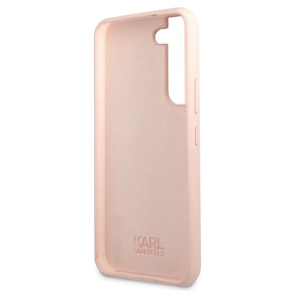 KARL LAGERFELD KLHCS22MSSKCI S22+ S906 HARDCASE LIGHT PINK/LIGHT PINK SILICONE IKONIK KARL & CHUPETTE