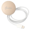 Zestaw Guess GUBPP14MHMEACSK Case+ Charger iPhone 14 Plus / 15 Plus 6.7" czarny/black hard case Marble MagSafe
