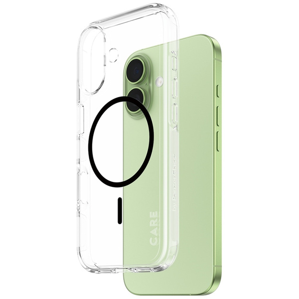 Etui CARE by PanzerGlass Flagship Urban  Explorer w. Black MagSafe do iPhone 17 przezroczysty
