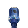 Baseus Crystal Shine Series cable USB cable for fast charging and data transfer USB Type A - Lightning 2.4A 2m blue (CAJY000103)