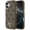 Etui Guess 4G Triangle Logo MagSafe do   iPhone 17 brązowy złoty
