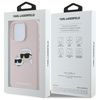 Karl Lagerfeld KLHMP16LSKCHPPLP iPhone 16 Pro różowy/pink HC MagSafe Sil Double Heads Print