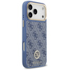 Etui Guess 4G Strass Logo MagSafe do     iPhone 17 Pro Max niebieski
