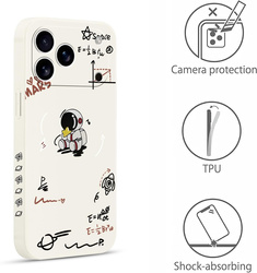 Pnakqil Iphone 17 Air Cosmonaut Case White