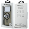 Etui Karl Lagerfeld IML Glitter Karl &   Choupette Sketch Logo MagSafe do iPhone 17 Pro czarny