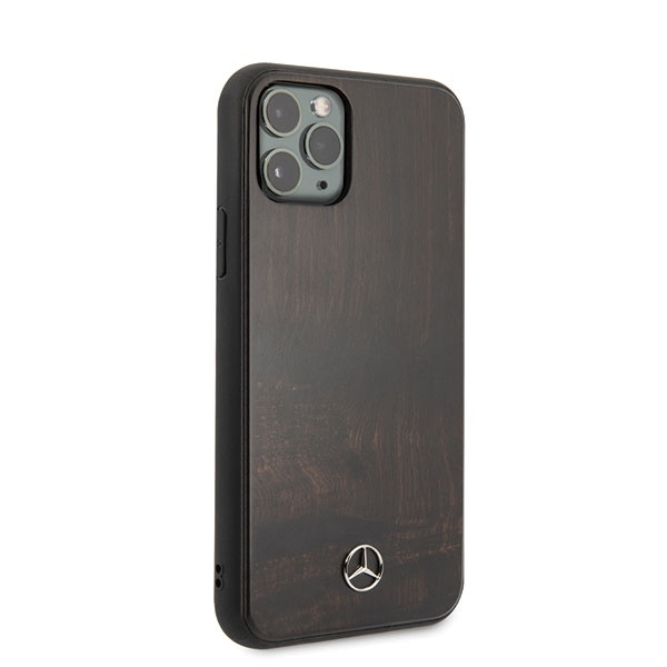 Mercedes MEHCN65VWOBR iPhone 11 Pro Max  hard case brązowy/brown Wood Line Rosewood