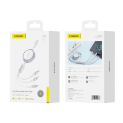 FONENG kabel X113 3w1 3A 1.1M Biały
