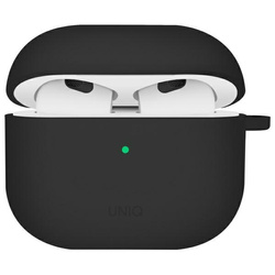 UNIQ etui Nexo AirPods 4 + Ear Hooks     Silicone czarny/black