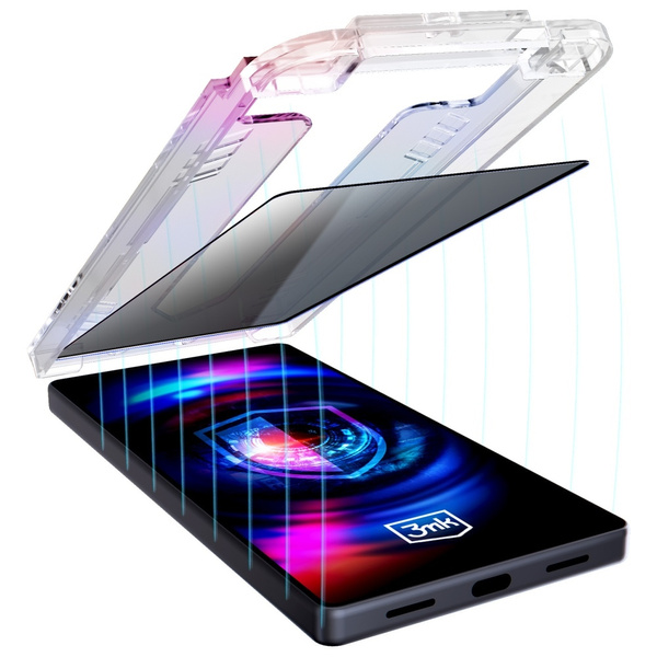 Szkło hartowane 3MK HardGlass Max        Privacy z aplikatorem do Samsung Galaxy S24+/S25+
