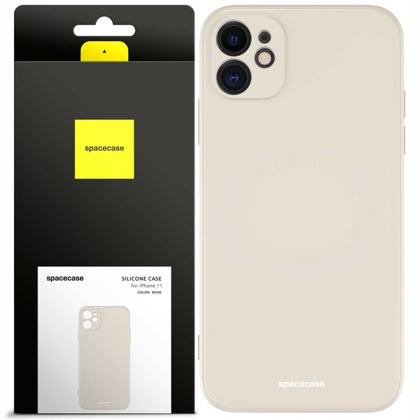 Spacecase Etui Silicone Case iPhone 11 bone
