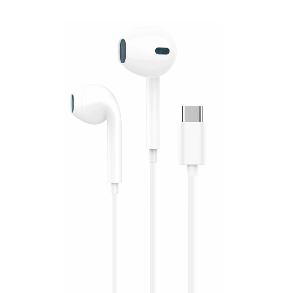 FONENG wired earphones T36 USB-C with microphone 1.2M White