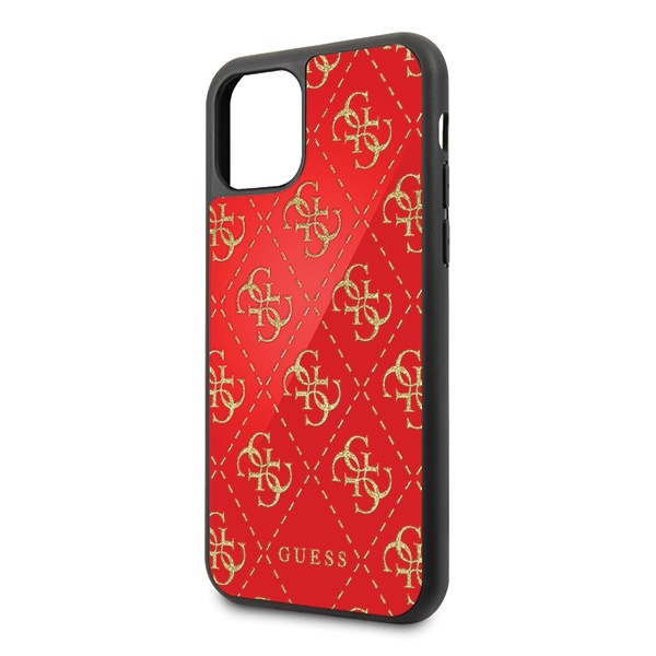 Guess GUHCN614GGPRE iPhone 11 6,1"/ Xr czerwony/red hard case 4G Double Layer Glitter