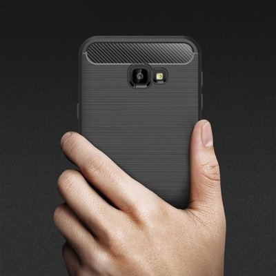 CASE ETUI CARBON LUX CZARNY SAMSUNG GALAXY J4 2018