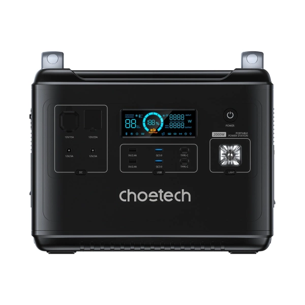 Choetech portable power station LiFePO4 1997Wh 2000W power bank black (BS006 Super Mini)