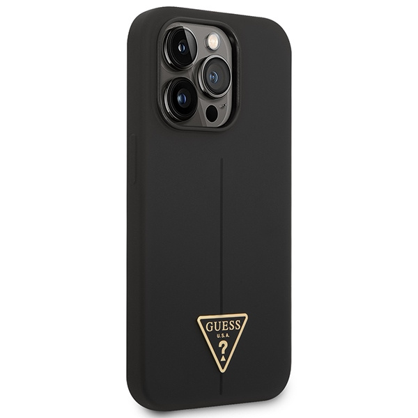 Guess GUHCP14XSLTGK iPhone 14 Pro Max6,7" czarny/black hardcase Silicone Triangle