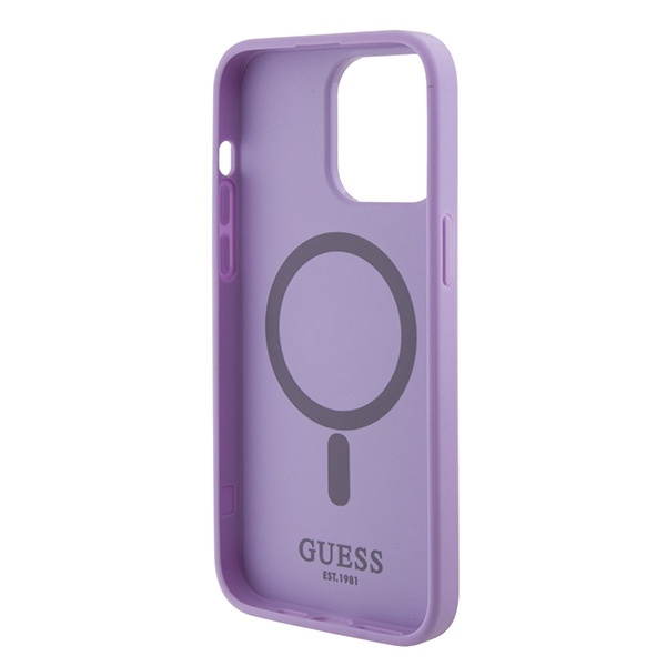 GUESS GUHMP15LPSAHMCU IPHONE 15 PRO 6.1 "PURPLE/PURPLE HARDCASE SAFFIANO MAGSAFE