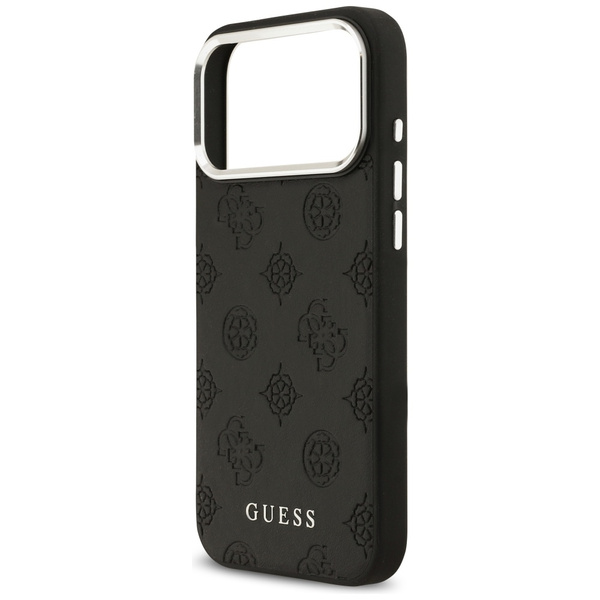 Etui Guess Peony Hot Stamp Script        MagSafe do iPhone 17 Pro Max czarny