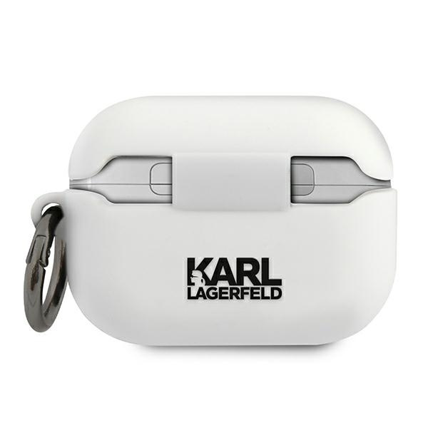 KARL LAGERFELD KLACAPSILCHWH AIRPODS PRO COVER BIAŁY/WHITE SILICONE CHOUPETTE