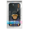 Nimmy etui iPhone 15 6.1" czarny/black    Cool&Cute 2.0 Monkey