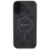 Guess GUHMP16SG4GFRK iPhone 16 6.1" czarny/black hardcase 4G Ring Classic Logo MagSafe
