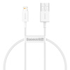 Baseus kabel Superior USB - Lightning 0,25 m 2,4A biały