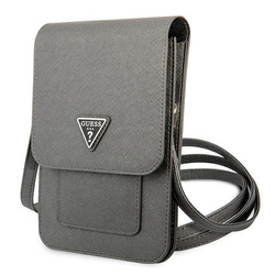 Guess Torebka GUWBSATMGR szary/greySaffiano Triangle