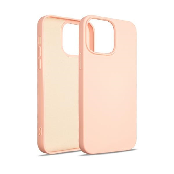 Beline Etui Silicone iPhone 15 Pro Max 6,7" różowo-złoty/rose gold