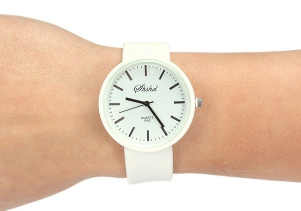 WATCH SILICON WHITE PERFECT GIFT (6)