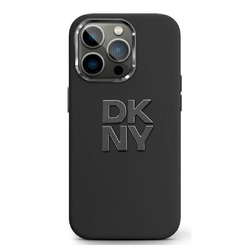 DKNY DKHCP16LSMCBSK iPhone 16 Pro 6.3"   czarny/black hardcase Liquid Silicone Metal Logo