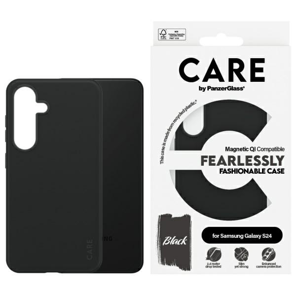 CARE by PanzerGlass Fashion QI Case Sam   S24 czarny/black 1166