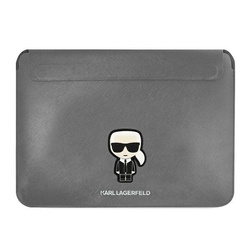 KARL LAGERFELD SLEEVE KLCS16PISFG 16 "SILVER/SILVER SAFFIANO IKONIK KARL