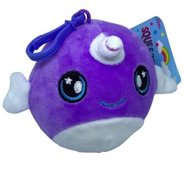 SQUISHEE NARWAL - PURPLE KEYRING