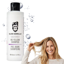 Slick Gorilla No Yellow Shampoo for blonde, bleached and grey hair, 200ml