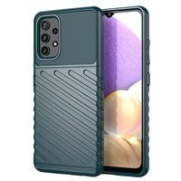 THUNDER CASE FLEXIBLE TOUGH RUGGED COVER TPU CASE FOR SAMSUNG GALAXY A72 4G GREEN