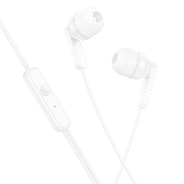 Słuchawki przewodowe douszne Jack 3,5 mm Hoco M121 białe
