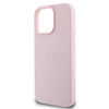 Guess GUHMP16LPGHSMMP iPhone 16 Pro 6.3" różowy/pink hardcase Grained Ring MagSafe