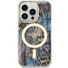 Guess GUHMP14XHLEOPWB iPhone 14 Pro Max6.7" niebieski/blue hardcase Leopard MagSafe